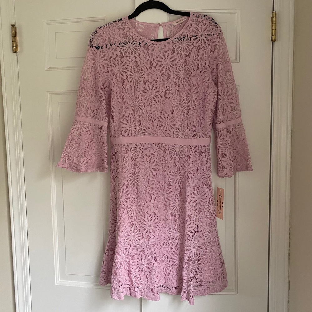 NWT Nanette Lepore Pink Lace Dress
